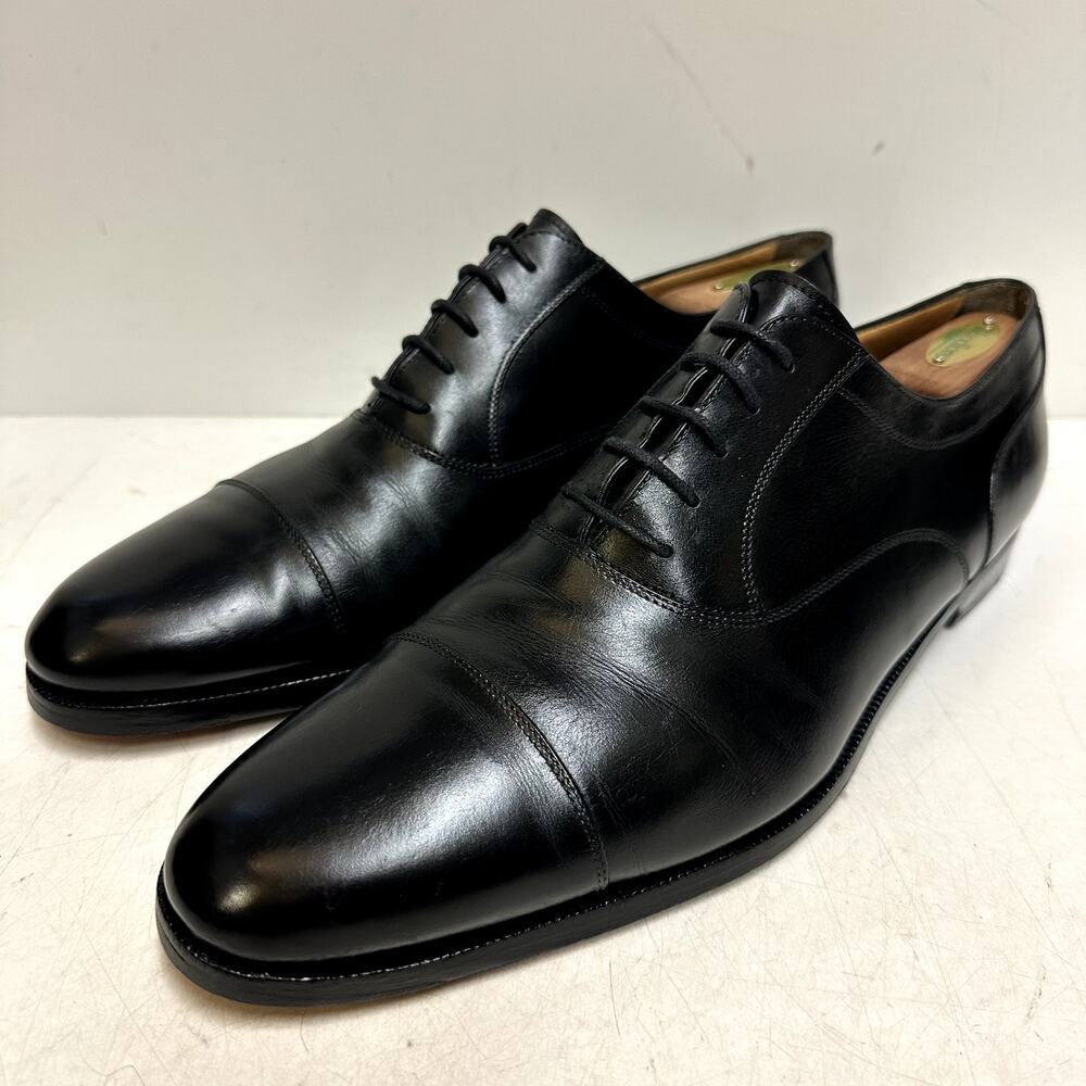 NEW TIPS Bally Kensington Oxford Black Calf Made in Italy RARE UK 13 US 14